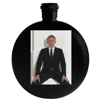 Daniel Craig Round Flask