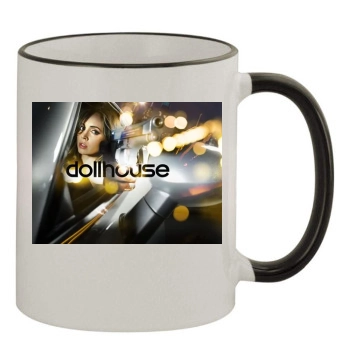 Dollhouse 11oz Colored Rim & Handle Mug