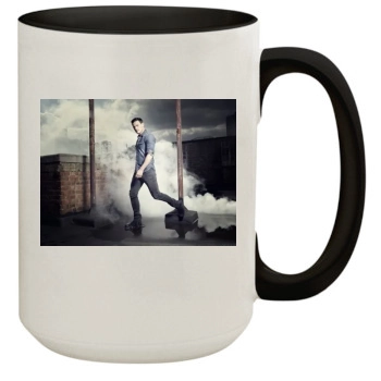 Luke Evans 15oz Colored Inner & Handle Mug