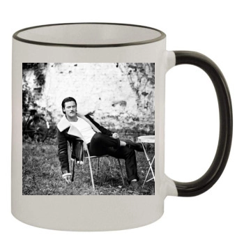 Luke Evans 11oz Colored Rim & Handle Mug