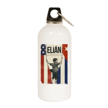 Elian(2017) White Water Bottle With Carabiner