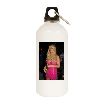 Shauna Sand White Water Bottle With Carabiner