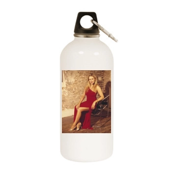 Abi Titmuss White Water Bottle With Carabiner