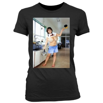 Fuko Women's Junior Cut Crewneck T-Shirt