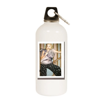 Gemma Ward White Water Bottle With Carabiner