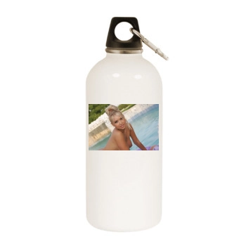 Anette Dawn White Water Bottle With Carabiner
