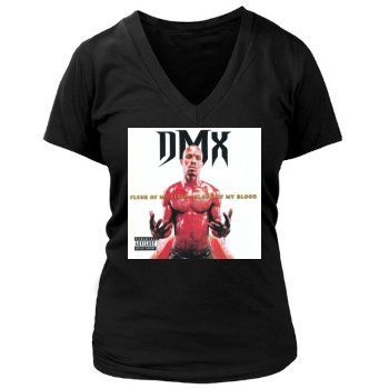 DMX Women's Deep V-Neck TShirt