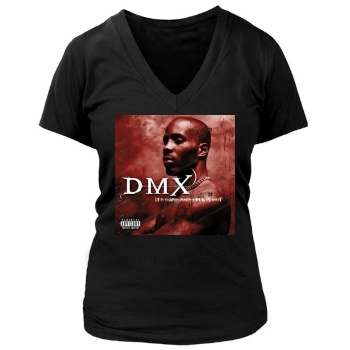 DMX Women's Deep V-Neck TShirt