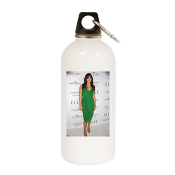 Katharine Mcphee White Water Bottle With Carabiner