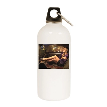 Laura Vandervoort White Water Bottle With Carabiner