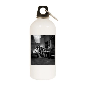 Maroon 5 White Water Bottle With Carabiner