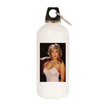 Samantha Fox White Water Bottle With Carabiner
