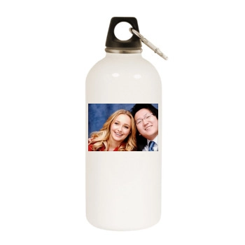 Heroes White Water Bottle With Carabiner