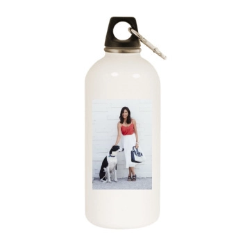 Michaela Conlin White Water Bottle With Carabiner