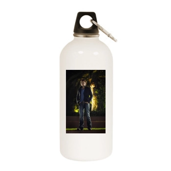 Moonlight White Water Bottle With Carabiner
