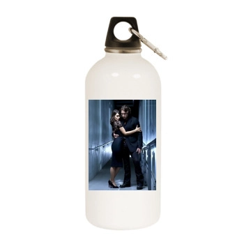 Moonlight White Water Bottle With Carabiner