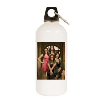 Privileged White Water Bottle With Carabiner