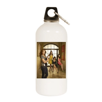 Privileged White Water Bottle With Carabiner