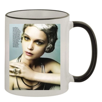 Vogue 11oz Colored Rim & Handle Mug