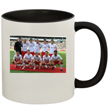 Poland National football team 11oz Colored Inner & Handle Mug