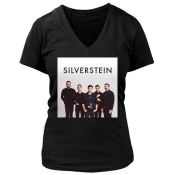 Silverstein Women's Deep V-Neck TShirt