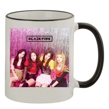 BlackPink 11oz Colored Rim & Handle Mug