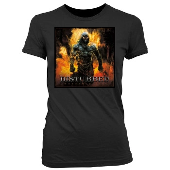 Disturbed Women's Junior Cut Crewneck T-Shirt