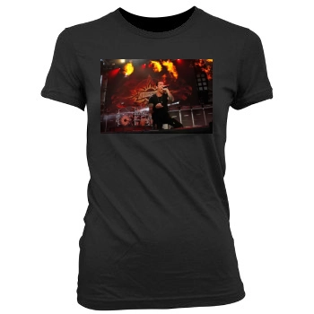 Godsmack Women's Junior Cut Crewneck T-Shirt