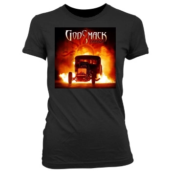 Godsmack Women's Junior Cut Crewneck T-Shirt
