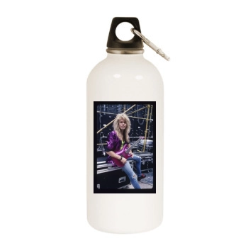 Whitesnake White Water Bottle With Carabiner