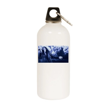 Whitesnake White Water Bottle With Carabiner