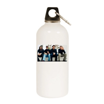 Audioslave White Water Bottle With Carabiner