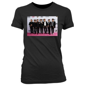 BTS Women's Junior Cut Crewneck T-Shirt