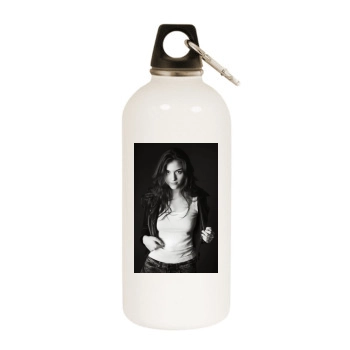Quinn Shephard White Water Bottle With Carabiner