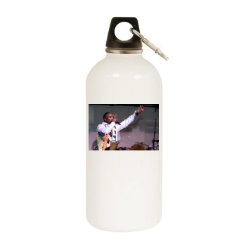 Akon White Water Bottle With Carabiner