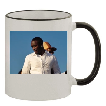 Akon 11oz Colored Rim & Handle Mug