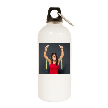 Bayley White Water Bottle With Carabiner