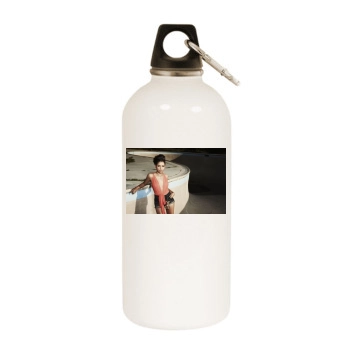 Sabi White Water Bottle With Carabiner
