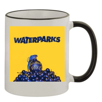 Waterparks 11oz Colored Rim & Handle Mug