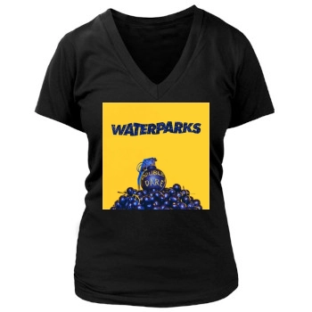 Waterparks Women's Deep V-Neck TShirt
