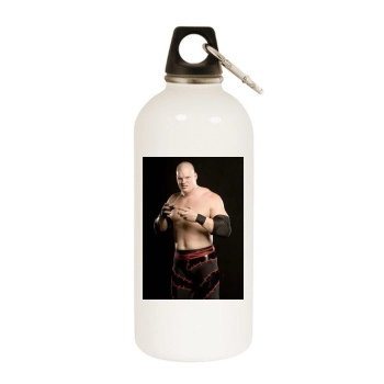 Kane White Water Bottle With Carabiner