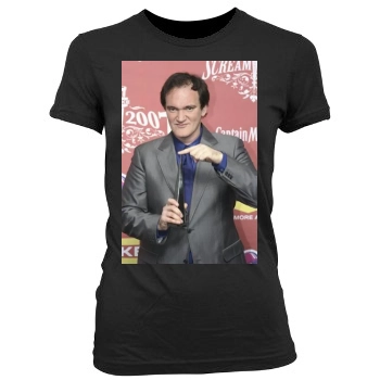 Quentin Tarantino Women's Junior Cut Crewneck T-Shirt