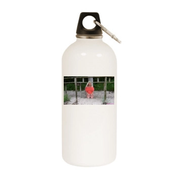 Beshine White Water Bottle With Carabiner